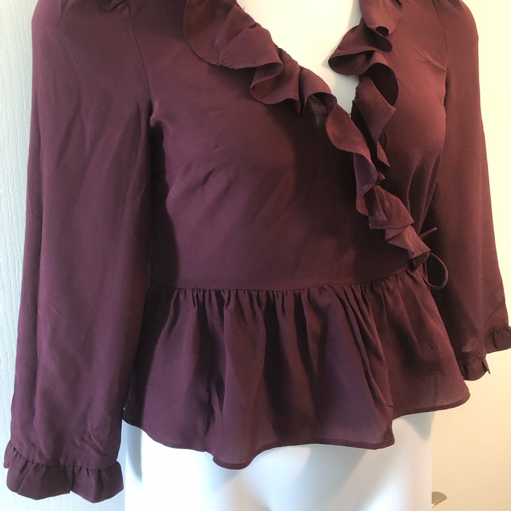 100% Silk Blouse size Small Madewell